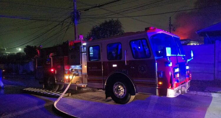 Incendio en San Antonio