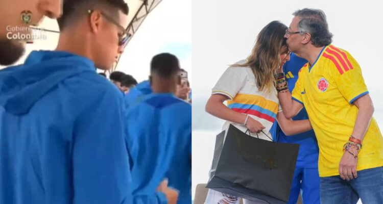 James Rodríguez e hija de Petro foto de contexto