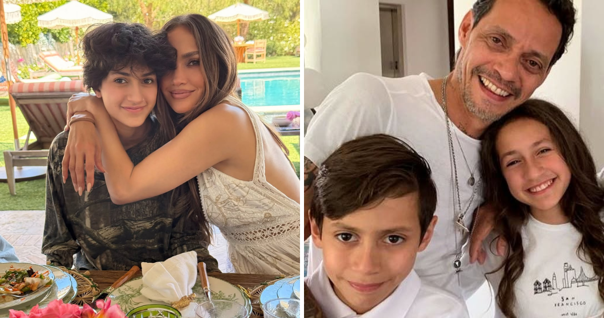 Jennifer López y Marc Anthony junto a su hija Emme Muñiz