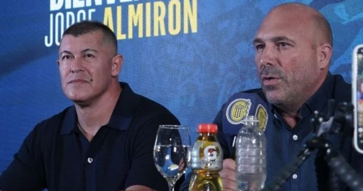 Jorge Almirón y Gonzalo Belloso en Rosario Central