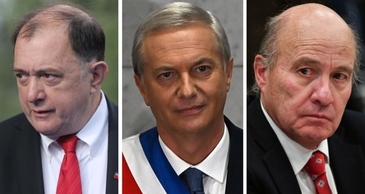 Iván Poduje, José Antonio Kast y Jorge Quiroz.
