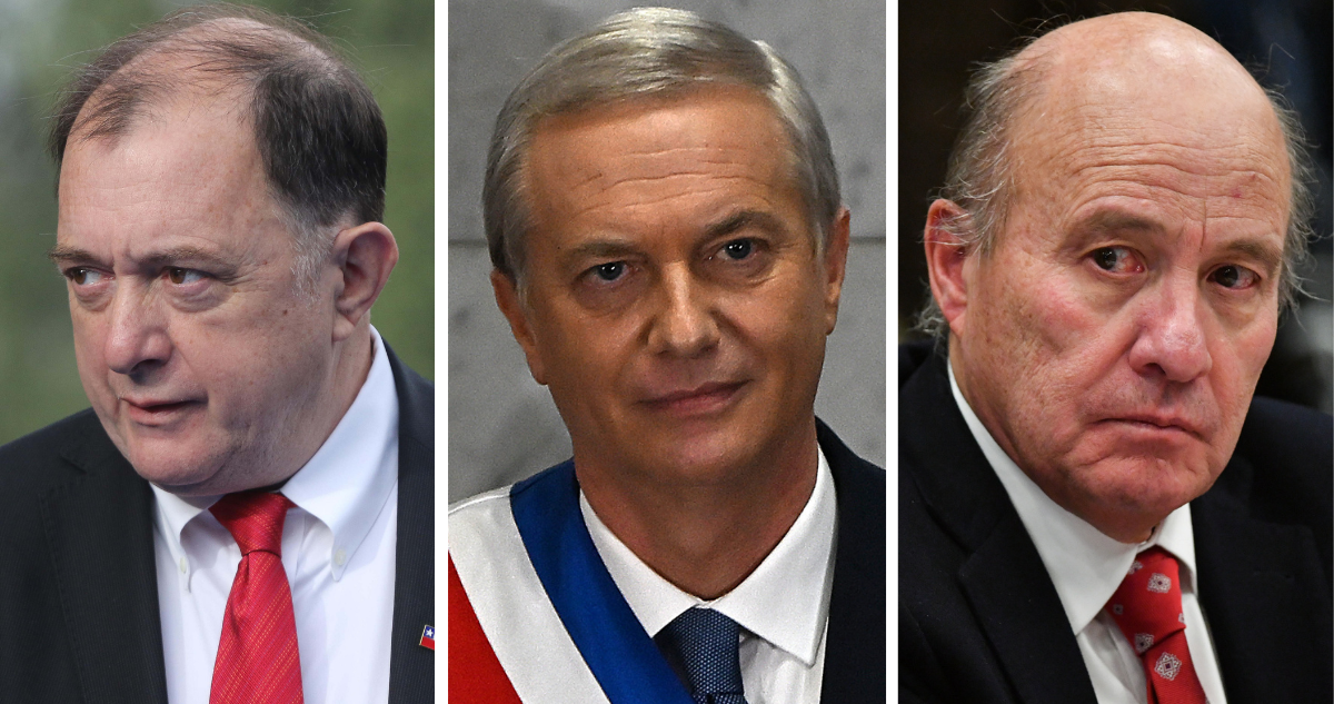 Iván Poduje, José Antonio Kast y Jorge Quiroz.