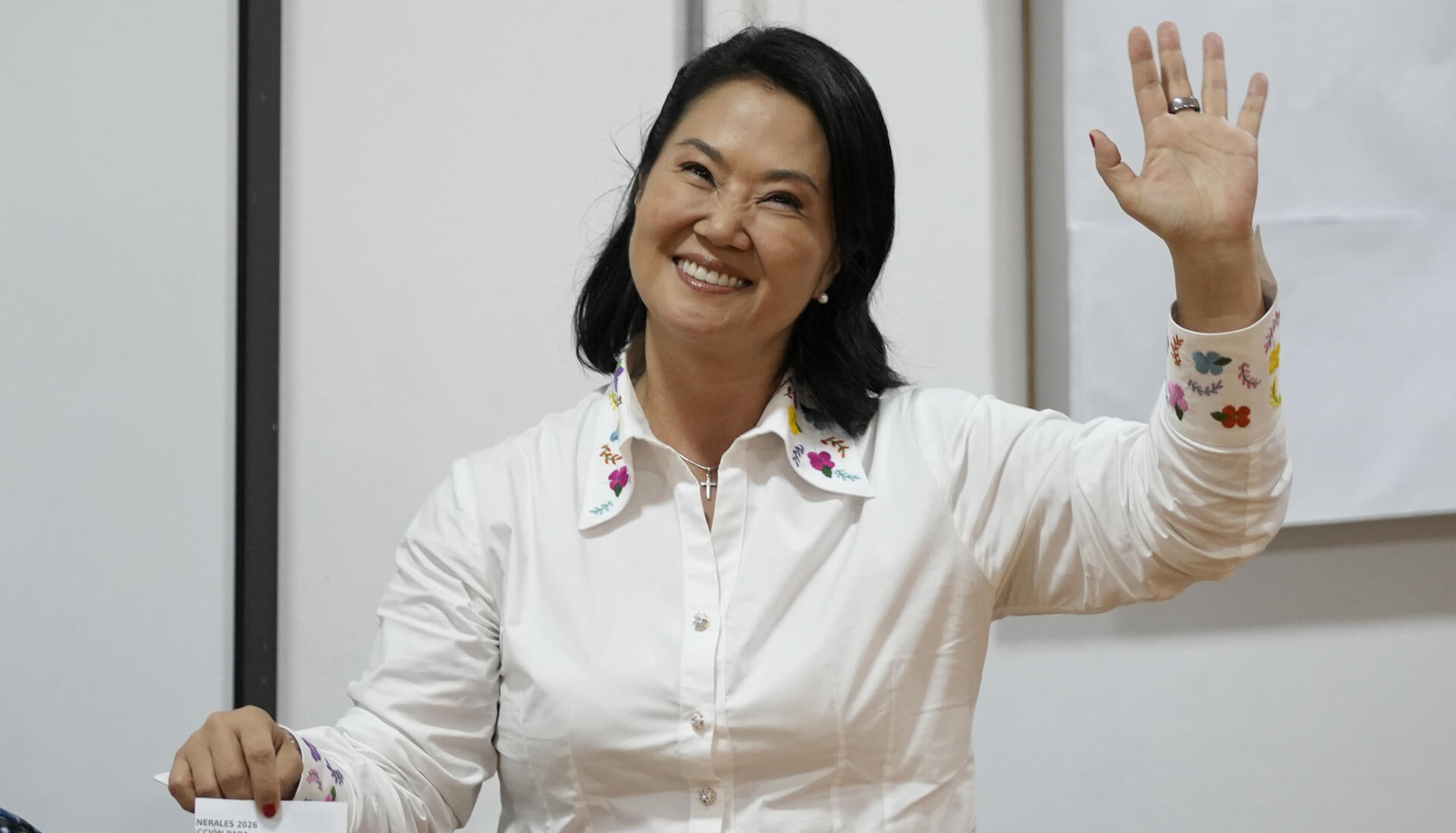 La candidata a la Presidencia de Perú por el partido Fuerza Popular, Keiko Fujimori