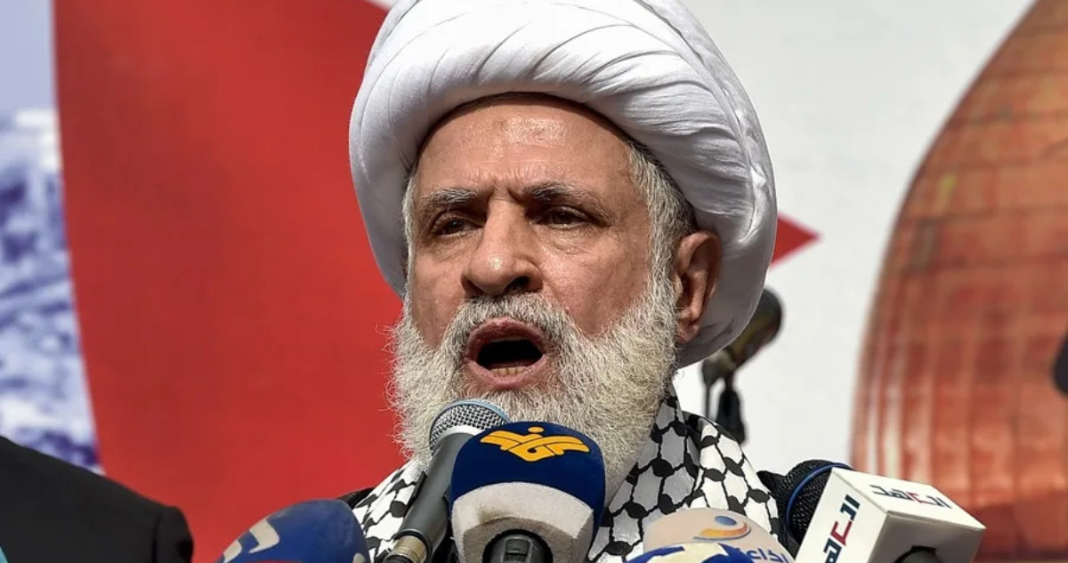 Imagen de archivo del líder de Hezbolá, Naim Qassem