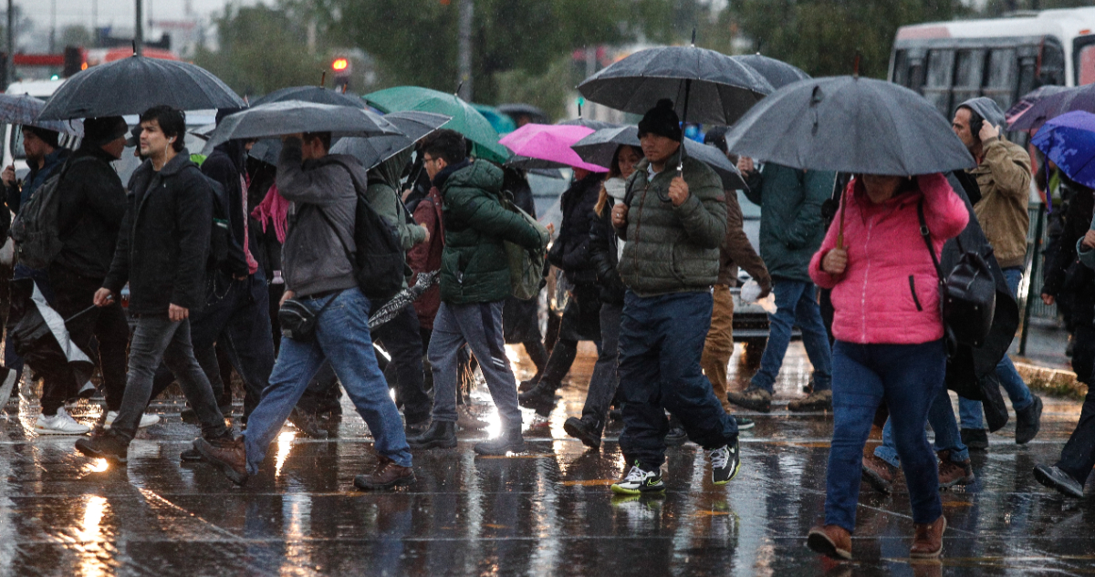 Foto de lluvia en Chile para ilustrar nota sobre El Niño