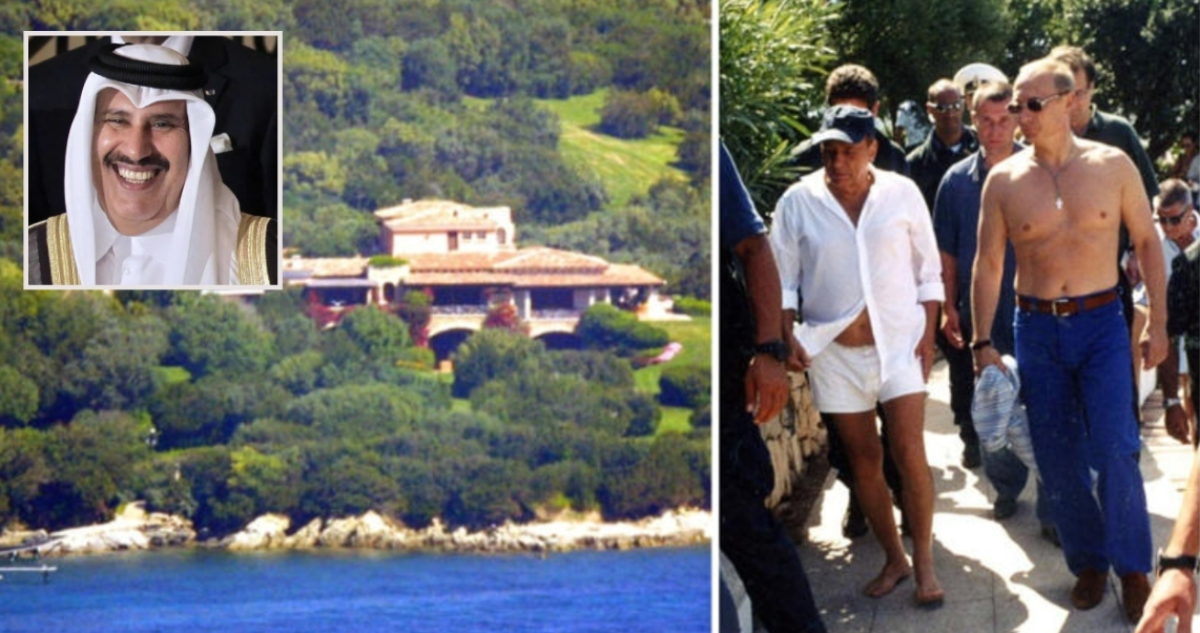 La familia real de Catar desembolsa millones de euros por la mansión “de las maravillas” de Berlusconi