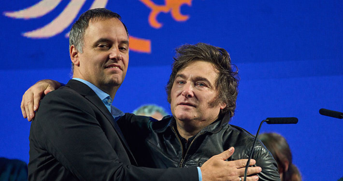 Manuel Adorni y Javier Milei