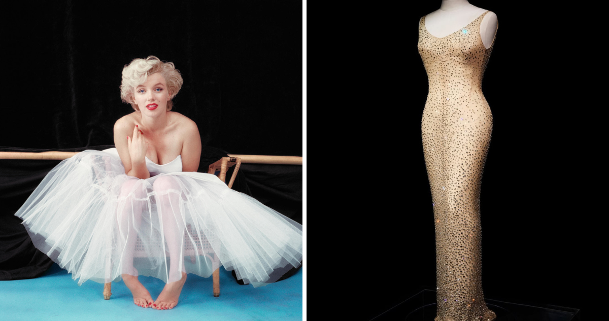 Marilyn Monroe y su vestido de Bob Mackie