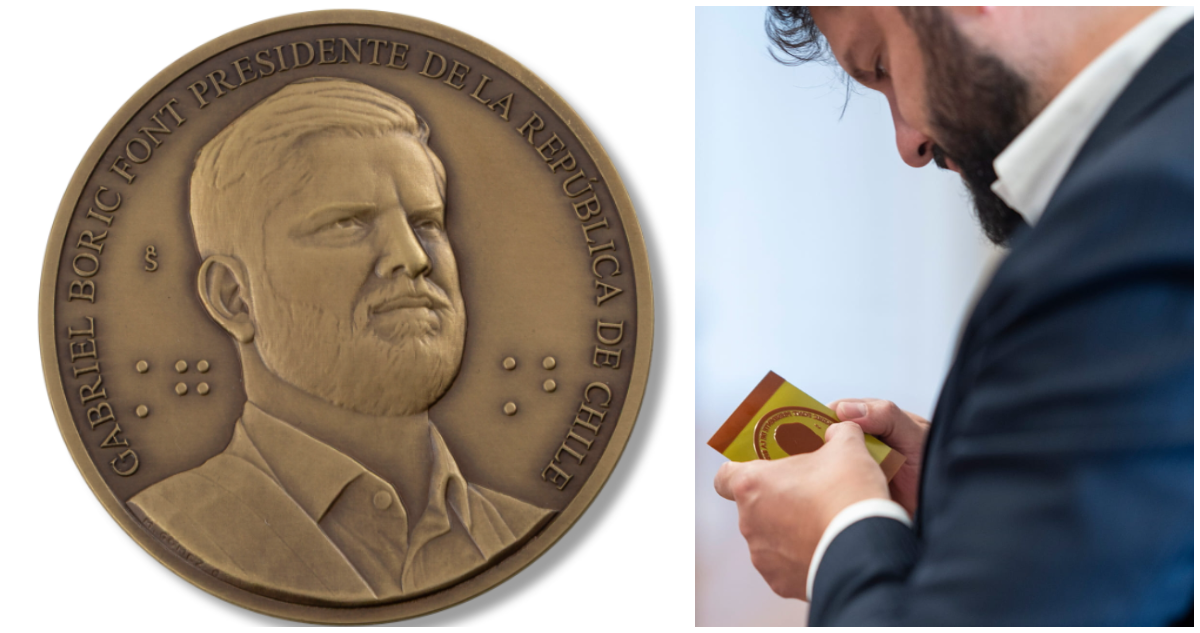 Subió de precio: Casa de Moneda renueva stock y vuelve a poner en venta medallas con rostro de Boric