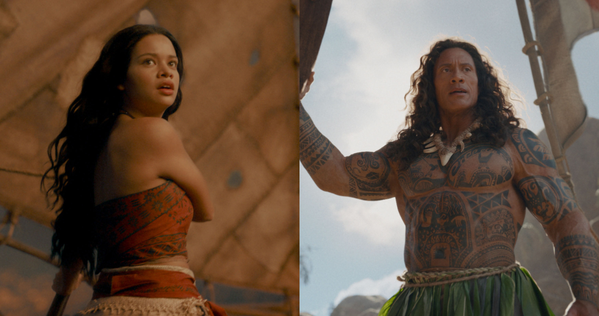 Capturas del live action de Moana