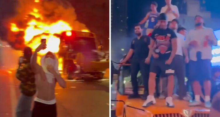 Festejo por título de New York Knicks terminó en caos en la ‘Gran Manzana’.