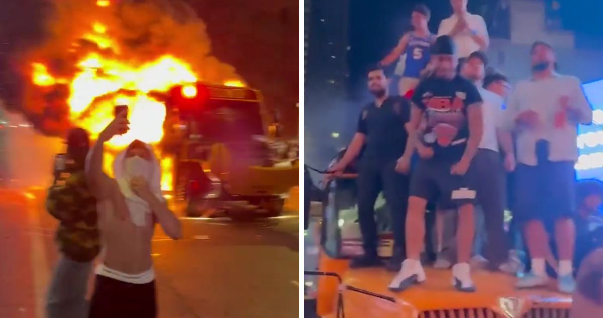 Festejo por título de New York Knicks terminó en caos en la ‘Gran Manzana’.