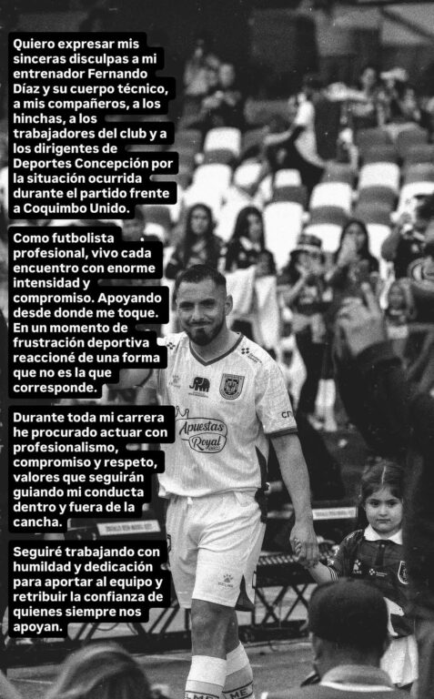 Nelson Sepúlveda y sus disculpas en Deportes Concepción