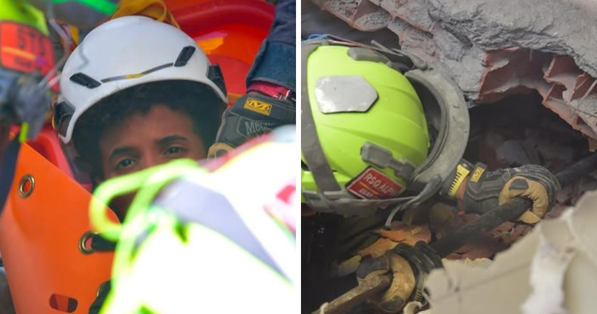 Celebran rescate de niños tras pasar días bajo los escombros por doble terremoto en Venezuela
