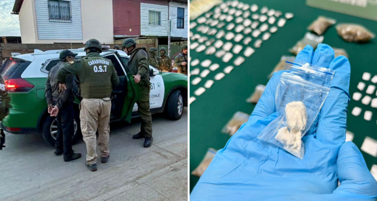 Operativo antidrogas en Algarrobo deja 5 detenidos y desarticula puntos de narcotráfico