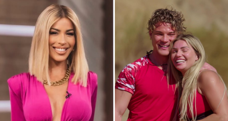 Oriana Marzoli junto a fotografía de Faloon Larraguibel y Rai Cerda