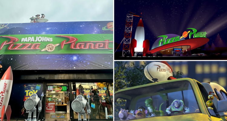 Transforman tienda capitalina de Papa Johns en “Pizza Planeta” para celebrar estreno de Toy Story 5