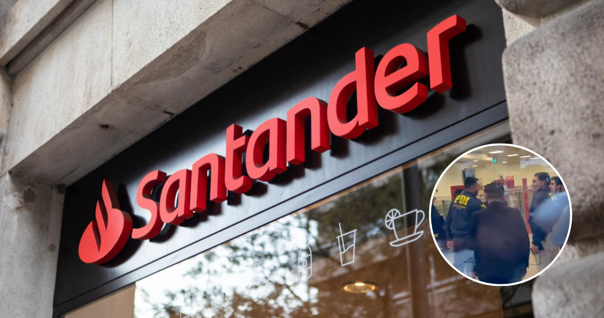 PDI allana Banco Santander y detiene a un ejecutivo por investigación contra el Tren de Aragua