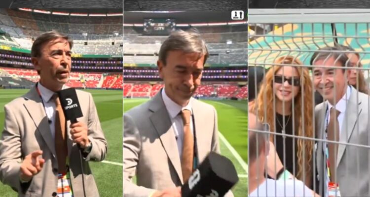 Periodista argentino Marcelo Benedetto dejó despacho tirado para pedirle una foto a Shakira
