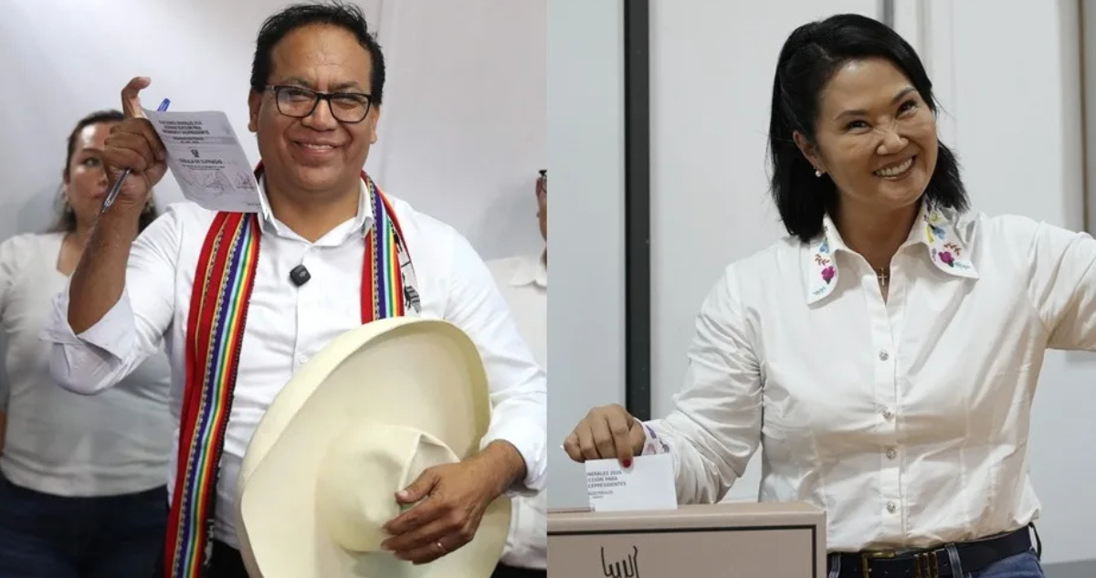 Roberto Sánchez y Keiko Fujimori