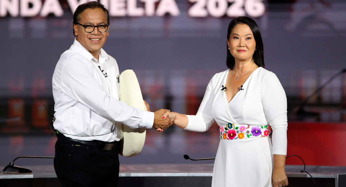 Roberto Sánchez y Keiko Fujimori | Agencia EFE