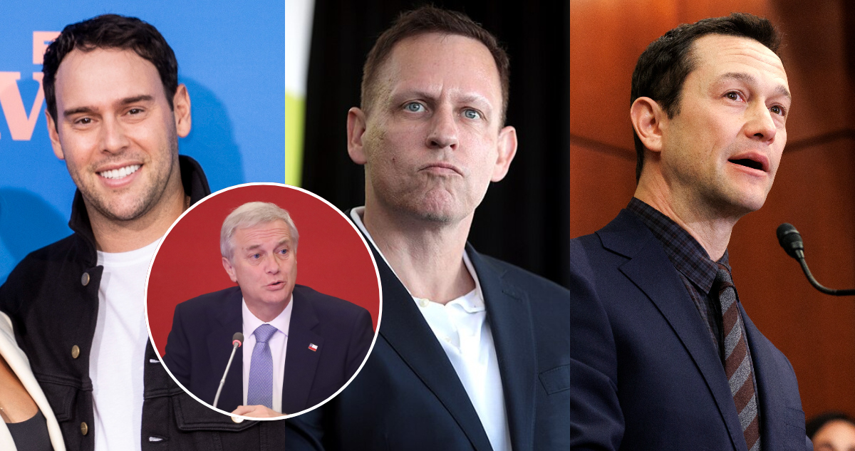 Foto de Peter Thiel, Kast y algunos de los rostros que aparecieron en la filtración
