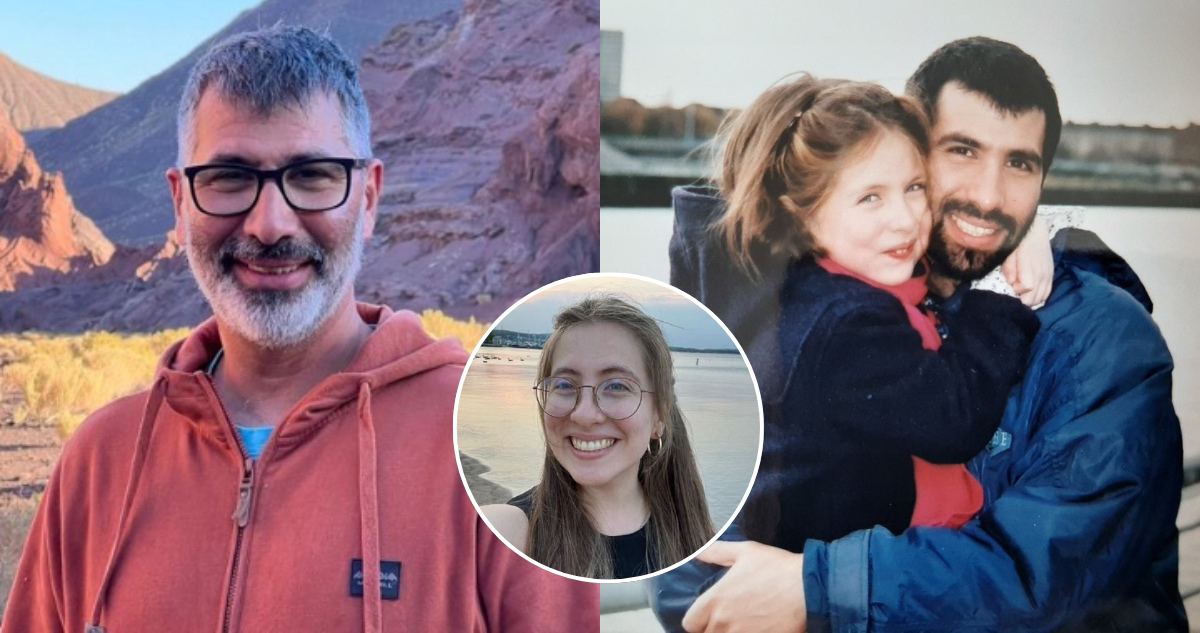 Foto de Manuel Paneque y otra foto junto a su hija Tere Paneque