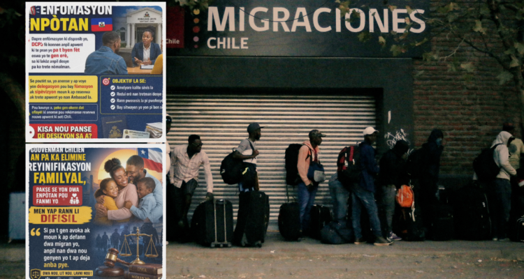 Se ven migrantes haciendo cola ante migraciones y publicaciones de RRSS.