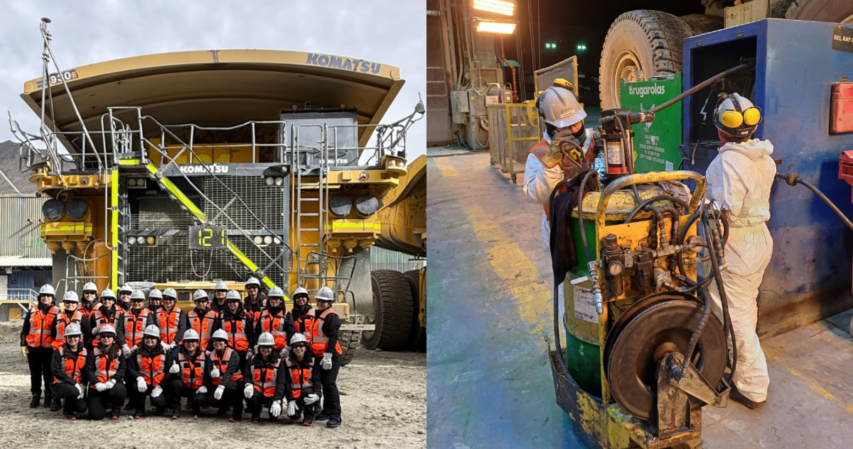 22 mujeres se integran al equipo de Los Bronces tras programa para impulsar empleo femenino en minería