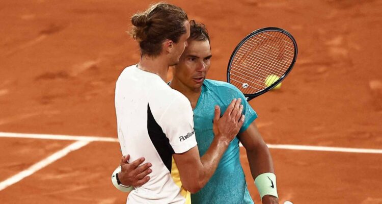 Rafael Nadal y su gesto con Zverev tras ganar Roland Garros