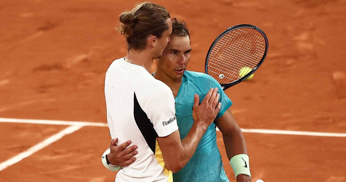 Rafael Nadal y su gesto con Zverev tras ganar Roland Garros