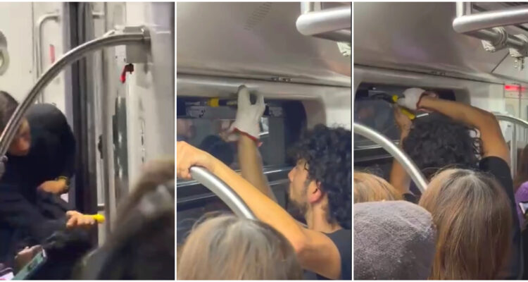 Reportan que por falta de aire usuarios intentaron romper ventanas de trenes de la Línea 2 de Metro