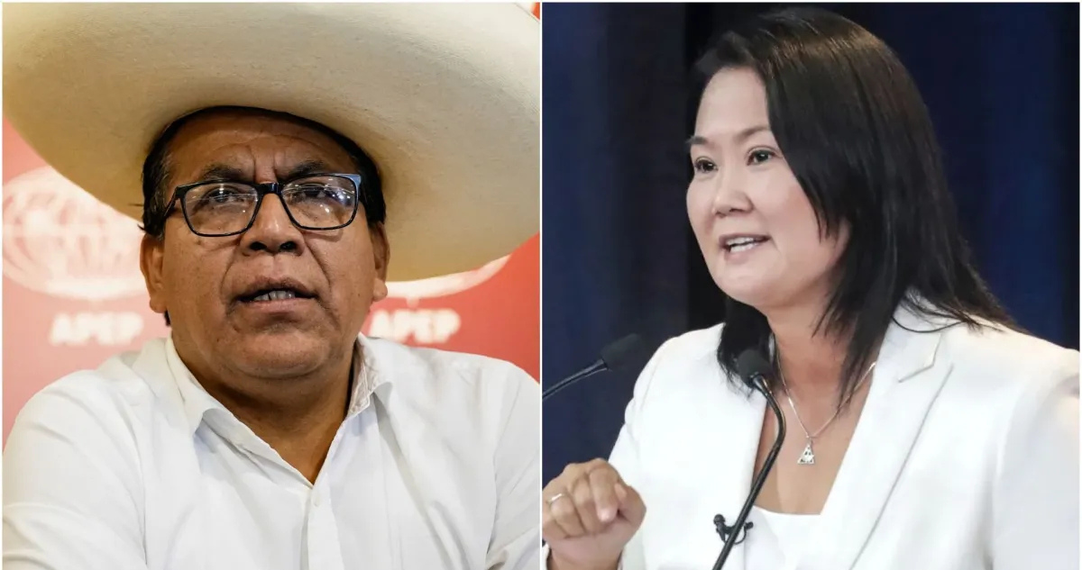 Roberto Sánchez y Keiko Fujimori
