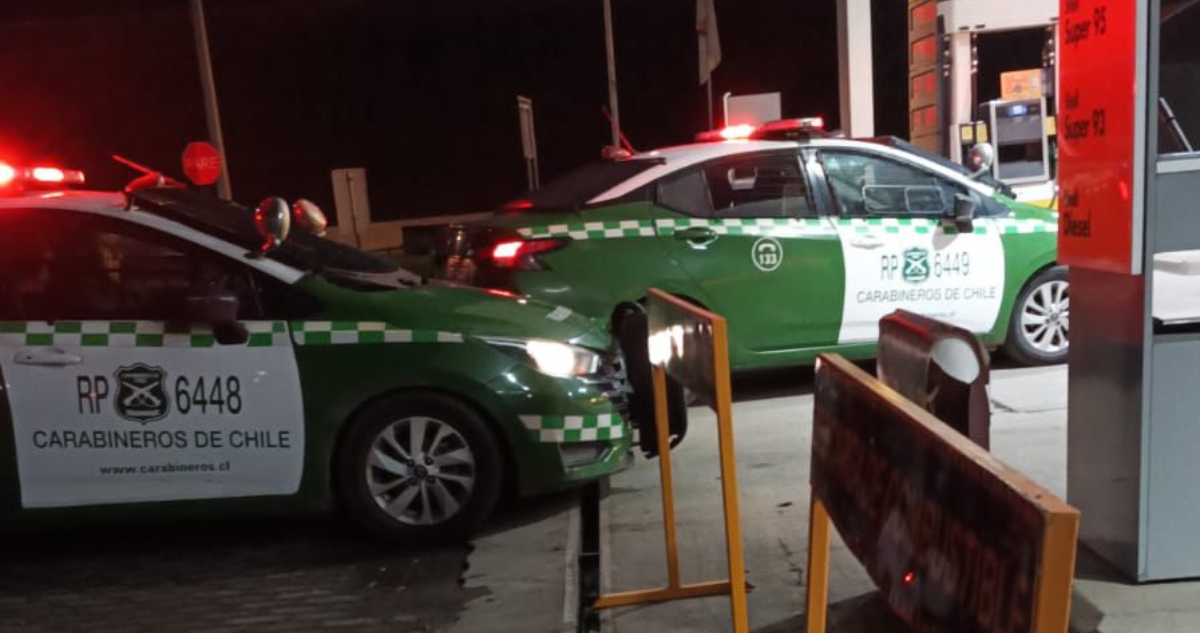 Robo de camioneta en servicentro de Angol