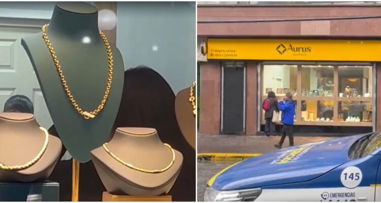 Delincuentes roban collar de $11 millones desde joyería en pleno centro de Concepción