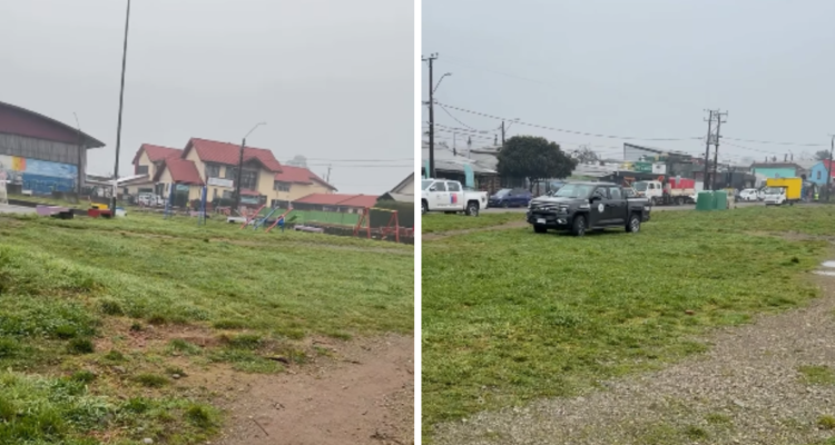 Un 30% de avance llevan obras de pavimentación e iluminación en rotonda Pablo Neruda en Valdivia