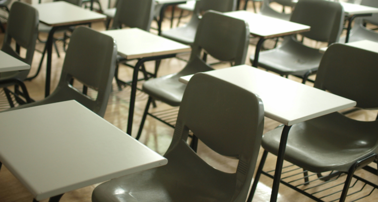 Sala de clases vacía