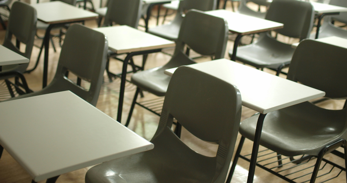 Sala de clases vacía