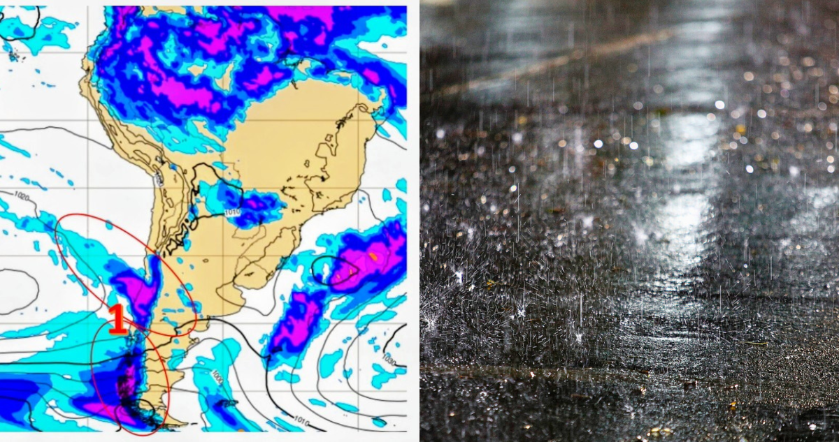 Sistema frontal este martes en Chile