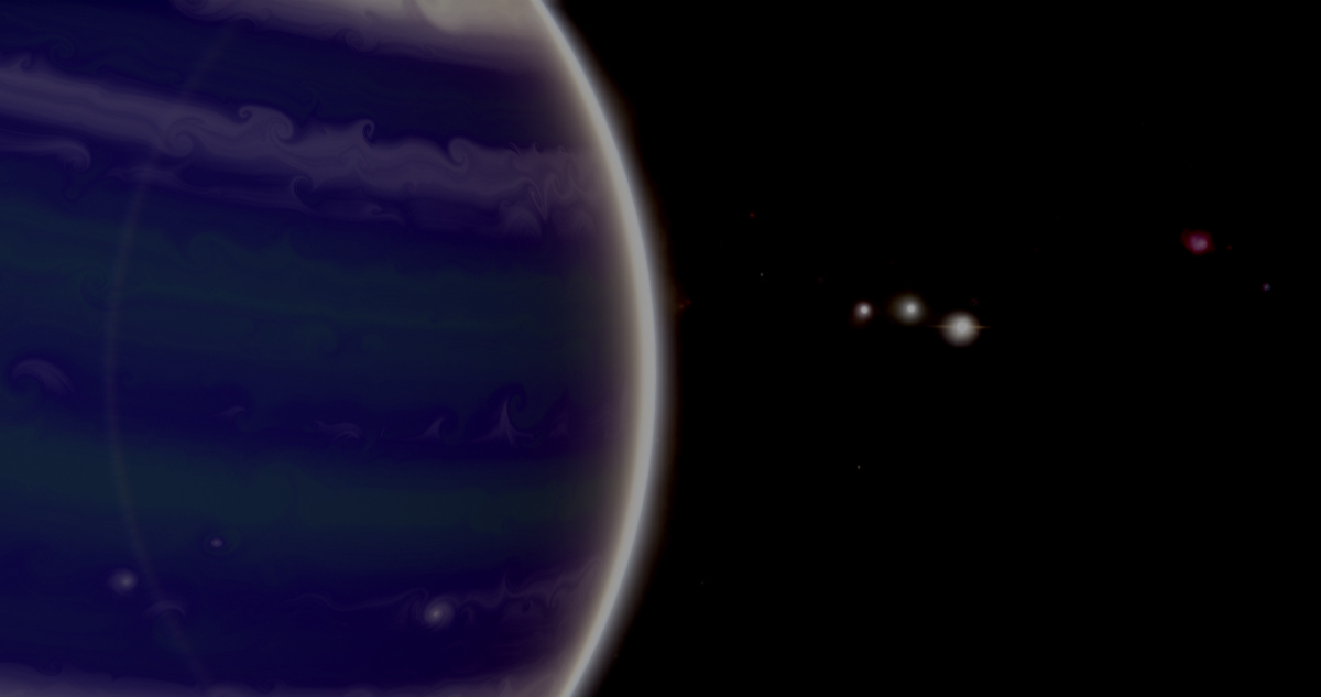 Imagen ilustrativa del sistema planetario