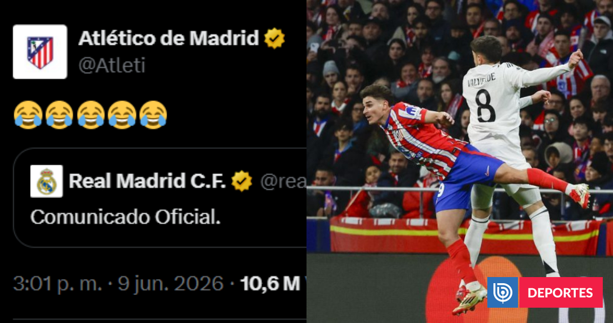 Atlético de Madrid humilla a Real Madrid en redes: de las "r
