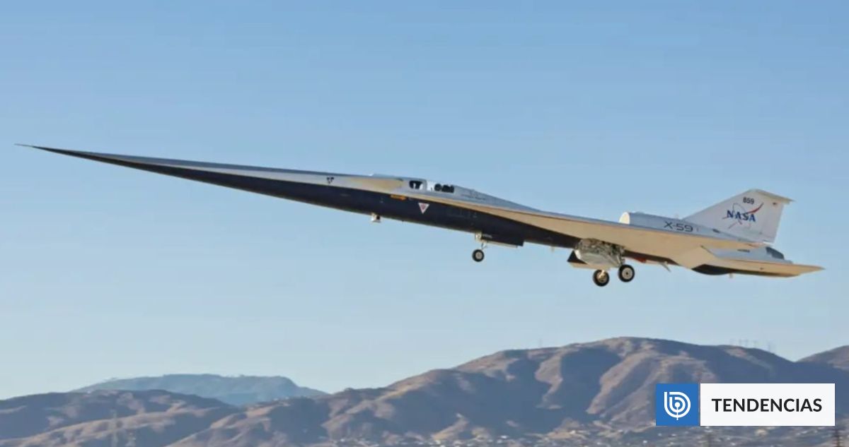Así es el avión supersónico X-59 de la NASA que planea unir Londres y Nueva York en tan solo 3 horas