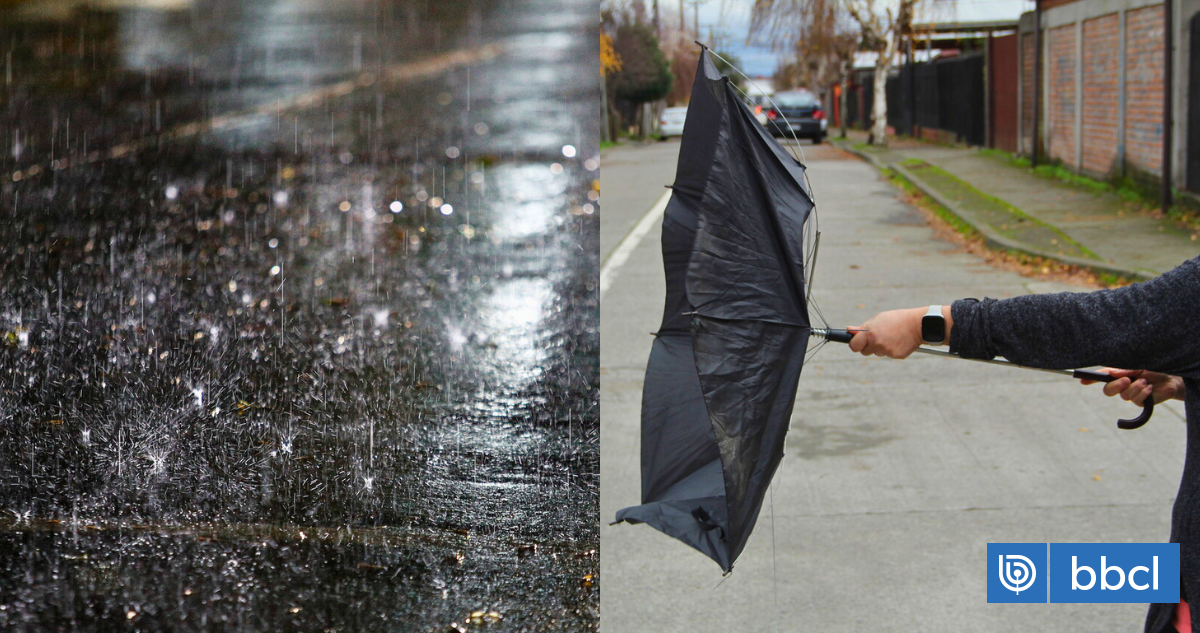 Actualizan pronósticos de lluvia y viento en el sur: se espe