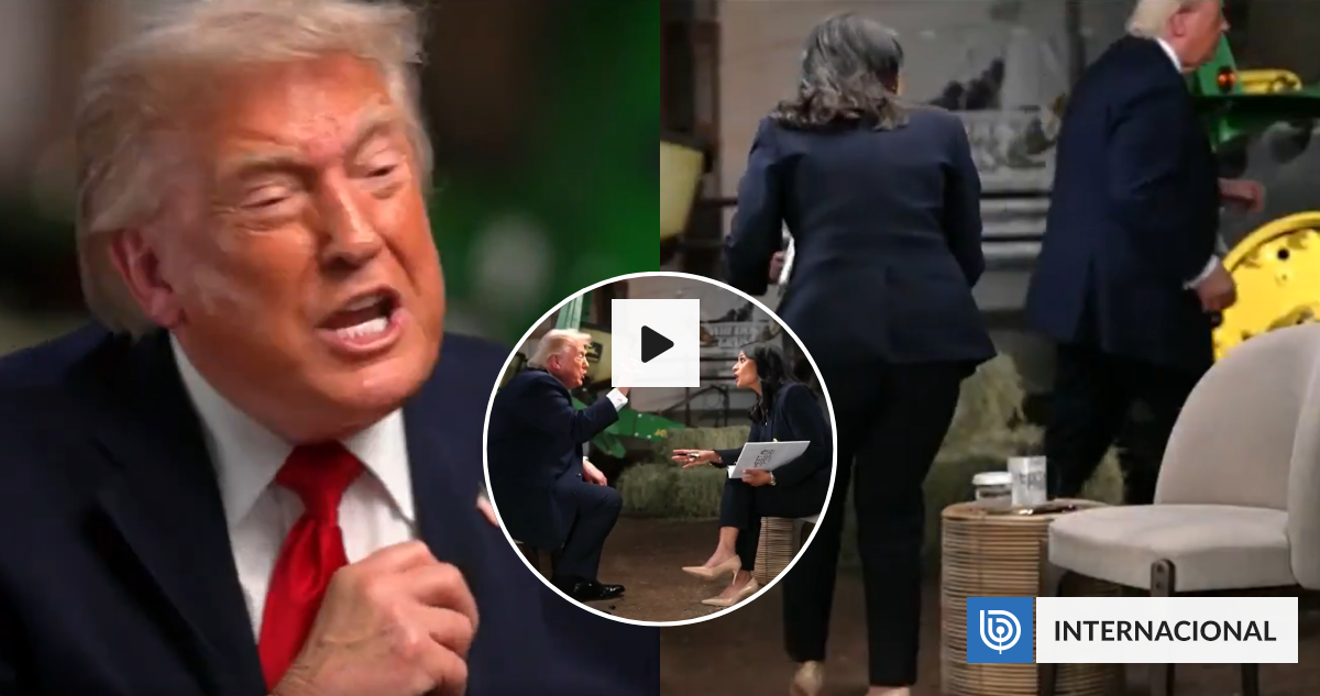 VIDEO | Trump enfurece y abandona entrevista: llamó "corrupt