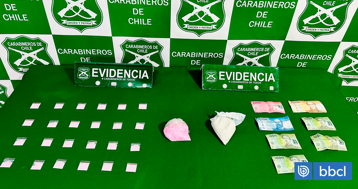 Detienen a dos personas e incautan pasta base, ketamina y ot