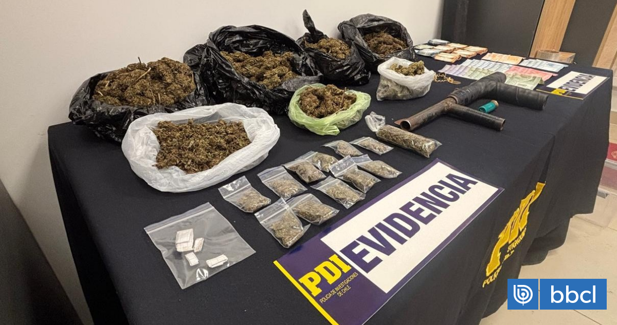 Desbaratan clan familiar de tráfico de drogas en Quilicura: 