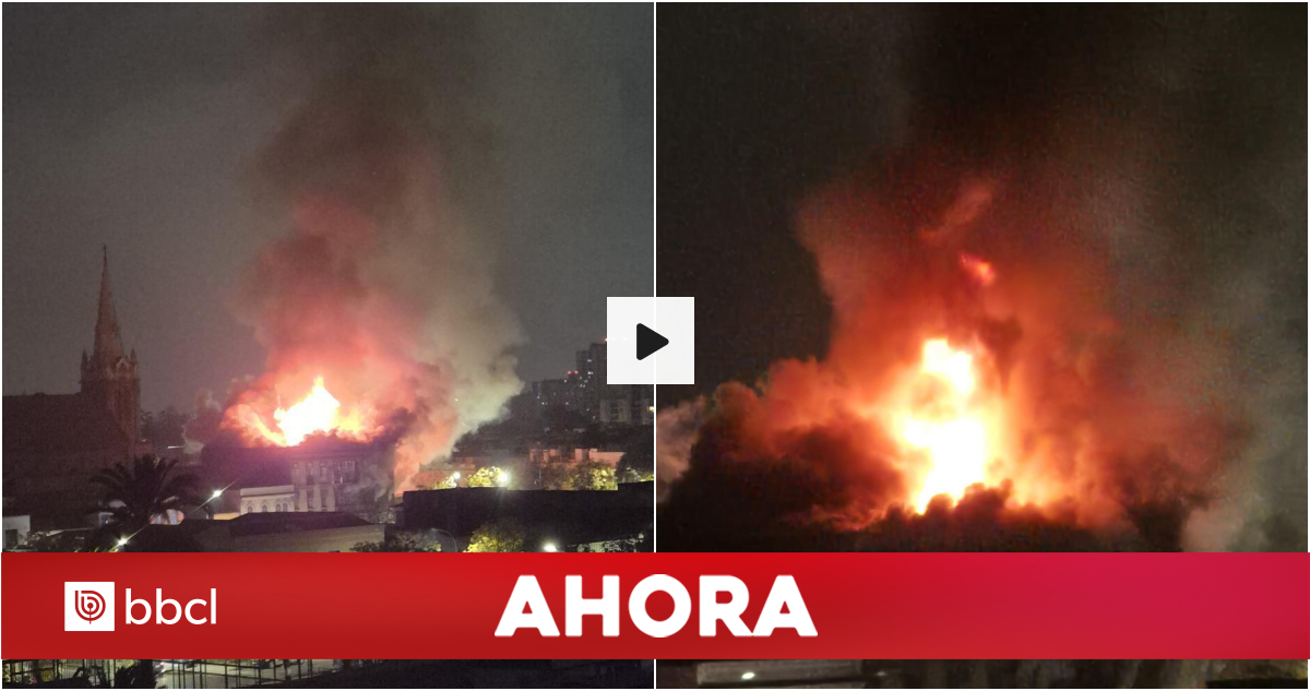 AHORA | Gran incendio deja densa columna de humo en el centr