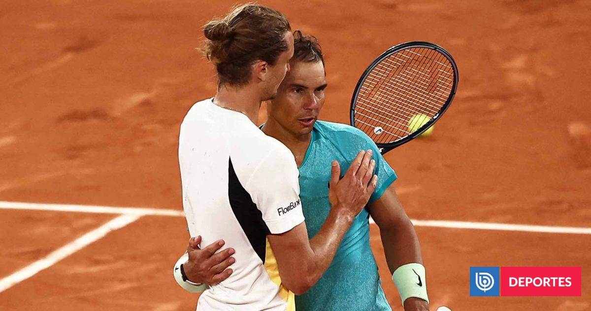 Rafael Nadal celebra triunfo de Alexander Zverev en Roland G
