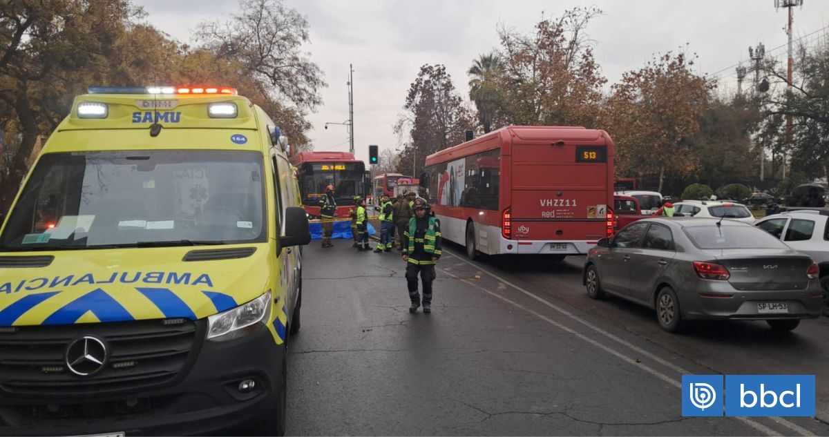 Una fallecida deja atropello protagonizado por bus RED en Sa