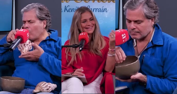 Programa de Kenita se vuelve viral: invitado imitó delfines para mostrar su terapia de “sanación”